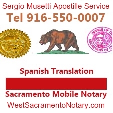 Apostille service, documents from California. http://apostille.homestead.com Tel 707-992-5551 
